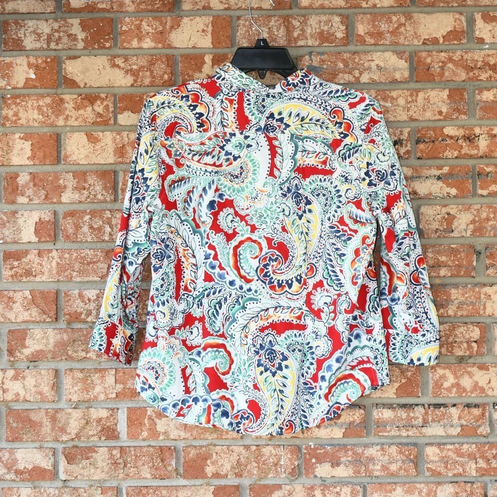 Chaps Multicolored Top - Picture 3 of 5